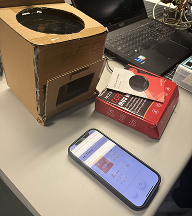 Then the stove temperature sensor data stopped showing up on the interface so we had to trouble shoot as to why. This is where working in a group is always helpful having more than one person to try to figure out what's going wrong. 