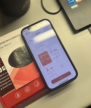 So we figured out the problem with the light sensor data showing up on the design but there was still the issue with the full number being cut off and I could not figure out why this was happening. Here I was also testing to see if a notification would appear on the screen when the light intensity would hit a certain point and it did end up kind of working where the notification was showing up. 